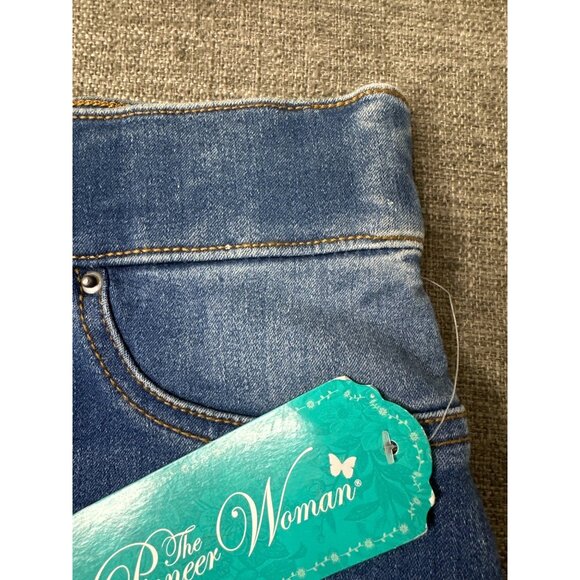 The Pioneer Woman XS Skinny Fit Denim Blue Jeans Pull On Bootcut - Picture 7 of 10